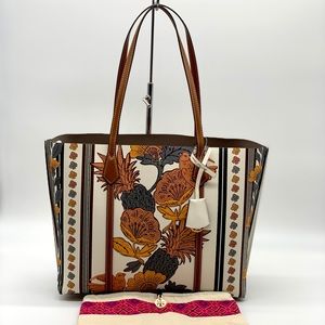 Tory Burch PERRY PRINTED TRIPLE-COMPARTMENT TOTE